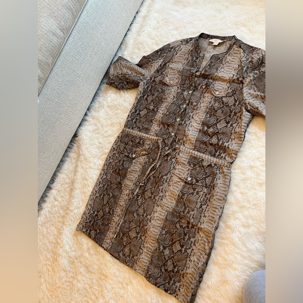 Micheal kores snakeskin print dress size medium